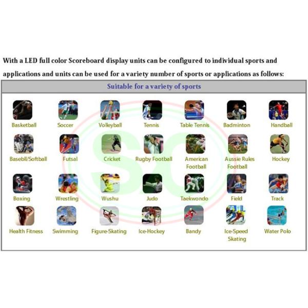 P10 HD 1R1G1B Large Stadium Score Led Display Billboard 4G Control System