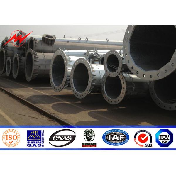 Quality Conical 10M Steel Tubular Pole For 110kv Power Distribution Transmission Line wholesale