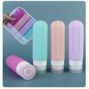 Reusable Silicone Travel Bottle with Customizable Logo and Lightweight Design
