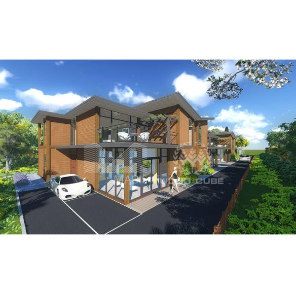 Quality Fire Resistance Prefabricated Duplex Homes , Cottage Style Modular Homes wholesale