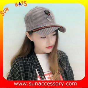 QF17046 Sun Accessory customized corduroy baseball cap, embroidered logo on the