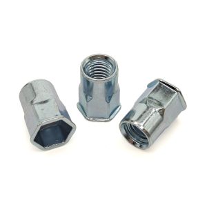Passivated Finish M4/M5/M6 Zinc Plated Hex Rivet Nut for Sheet Metal Assembly