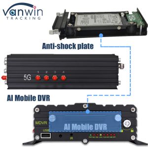 8CH AI ADAS DMS BSD Mobile DVR HDD MDVR 2TB Support Vehicle Tracking Platform