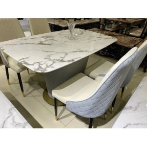 Crack Pattern Trendy Coffee Tables With Leather Chairs Moisture Resistant