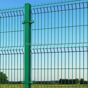 Square or Rectangular Post Twin-Wire Fence with Galvanized and Powder Coated
