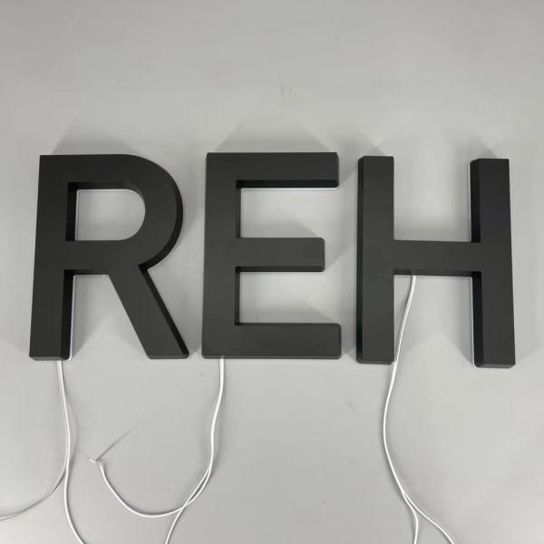 Custom Acrylic White Luminous Words Stainless Steel 3d Luminous Words Sign