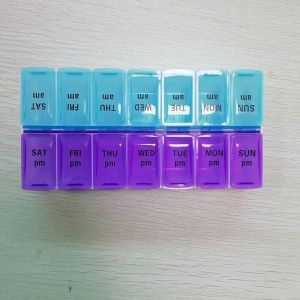 Hight Quality 14 Case Divided Medical Equipment Custom Logo Pill Boxes