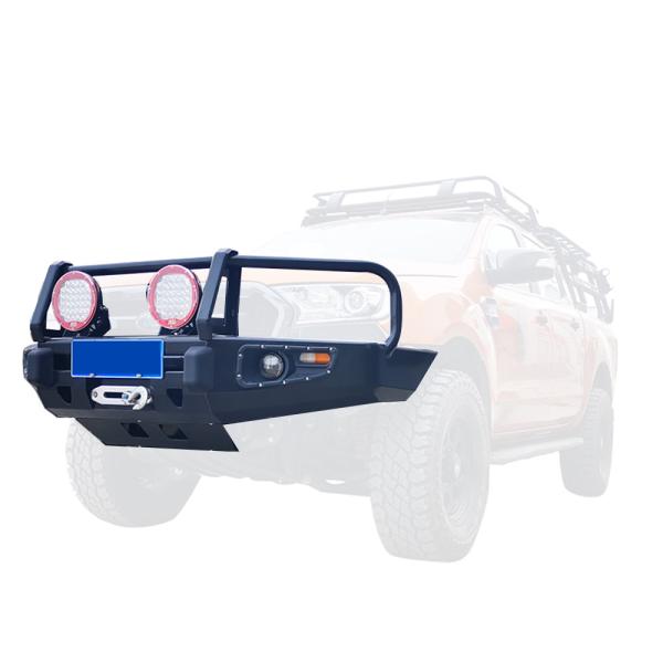 Quality Ford Ranger Steel Front Bumper with LED Light and Rust-Resistant Coating wholesale