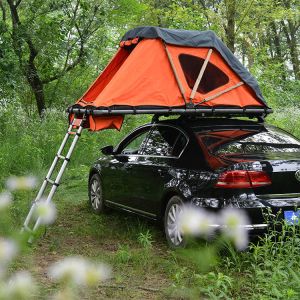 4 Persons With 2 Ladders Car Roof Tent Soft Shell High Waterproof Fabric