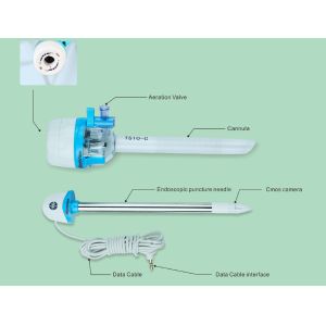 Laparoscopic Trocar Disposable Visual Trocar Durable With Optical Trocar Camera