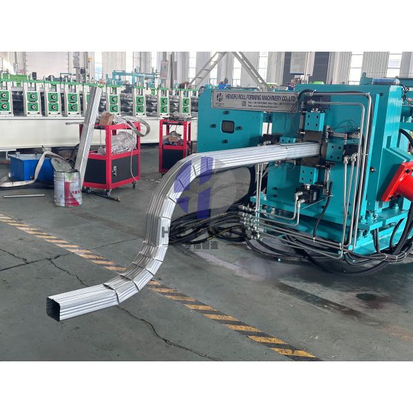 Automatic Hydraulic Downspout Pipe Forming Machine16 Forming Stations For Rainwater Pipe