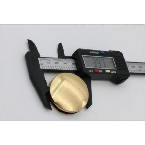 Personalized custom light gold and nickel round shape decorative bag locks