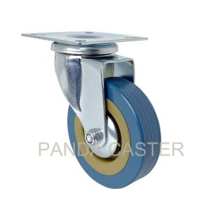 China Medium Duty Institutional Casters 75mm PVC Trolley Wheels Swivel Top Plate on sale