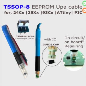 Cheap TSSOP8 pogo adapter with GUIDE CAP for in-circuit programmer CARPROG DP3 DP4 EEPROM/93CXX /25CXX/24CXX for sale