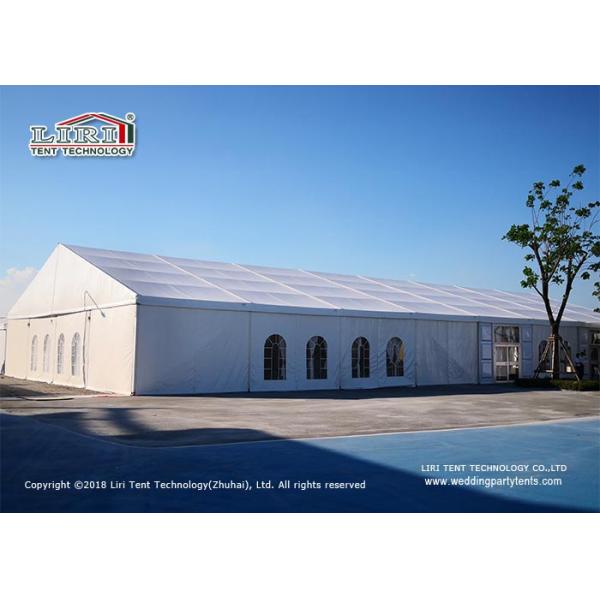 20m Span Width Outdoor Event Tents With PVC Sides Hard Walls For Catering