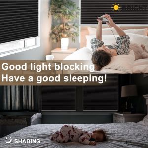 New Design Blackout Motorized Low Profile Honeycomb Cellular Blinds