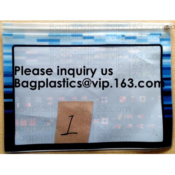 Quality Waterproof Regatta Document Pouch Zip-Lock Zipper Documents Bags Vinyl Documentation File Bags Stitched Sailcloth Pouche wholesale