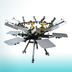 Cheap Manual carousel t-shirt silk screen printing machine for sale