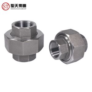 China Dn40 3000# Socket Weld Threaded Stainless Steel Union Coupling on sale