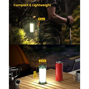 106LED Camping Lantern 5 Brightness Levels Up to 1200LM 3 Modes SOS 80hrs