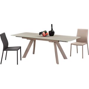 Modern Furniture Fixed Unadjustable Dining Table 6 People Rectangular