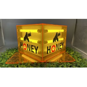 Creative floor-to-ceiling acrylic light box removable charging device decoration