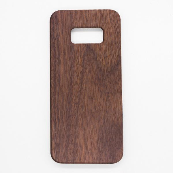 Quality Customized Laser Engraving Samsung Wood Case S8 Model Soft PC Back Case wholesale