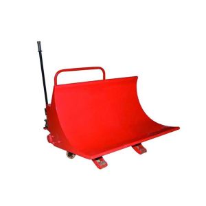 Yellow Warp Beam Pallet Truck Horizontal Transport Manual Fabric Pack And Roll