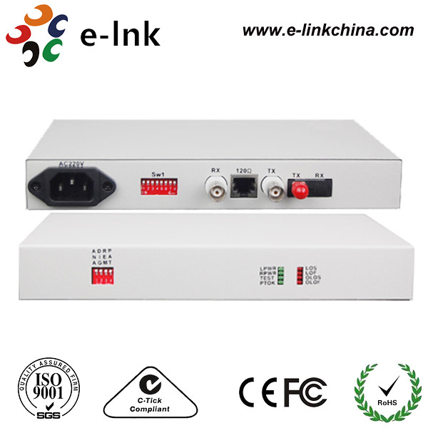 Quality 20km Optical Fiber Ethernet Media Converter Modem Protocol E1 Interface wholesale