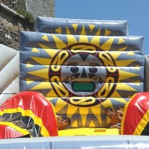 Voodoo Pyramid Large Inflatable Slides , 7m Height Kids Outdoor Slides