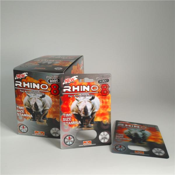 Hardware Usage Blister Card Packaging Go RHINO Hole Capsule Container Recycled Paper