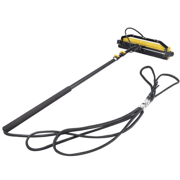 Curved Gooseneck Solar Panel Cleaning Brush with Rolling Design Customized