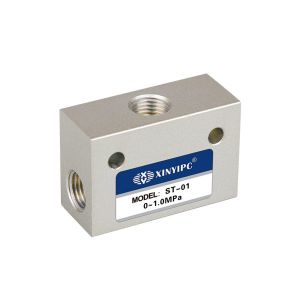 ST Series Shuttle Air Flow Control Valve Aluminum Body With Port Size G 1 / 8 "