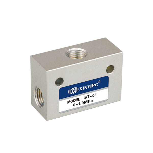 ST Series Shuttle Air Flow Control Valve Aluminum Body With Port Size G 1 / 8 "