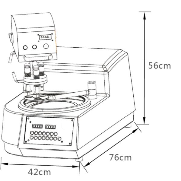 Single Automatic Grinder Polisher 550W 100rpm - 1000rpm Speed GP-1A
