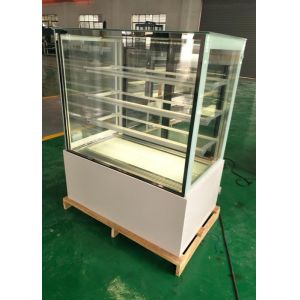 Sliding Glass Marble Base Cake Display Chiller With Heater Defrost