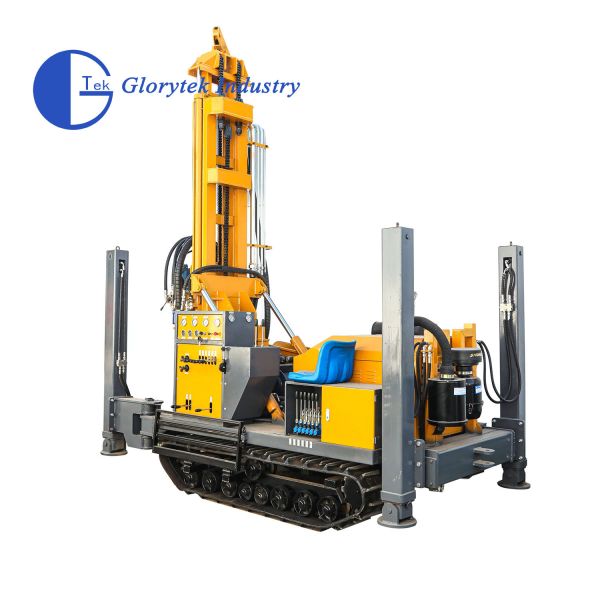 Full Hydraulic GL180R Rubber Crawler Type Water Well Drill/Drilling Rig Drilling