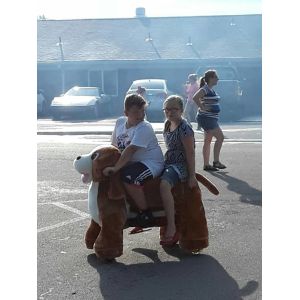 Cheap Hansel cow electric motorized scooter with battery and mp3 for rocking motorcycle kids unicorn motorized plush animal for sale