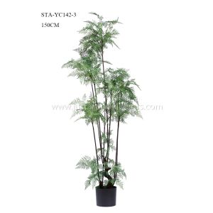 150CM 180CM Artificial Fern Tree Eco Friendly Good Touching Office Decoration