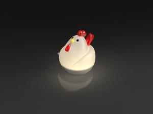 Cheap Nontoxic Silicone Led Cute Chicken Night Light Soft , Portable And Safe for sale