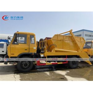 10 Ton 4x2 Pull Arm Skip Loader Garbage Truck With Cummins Engine