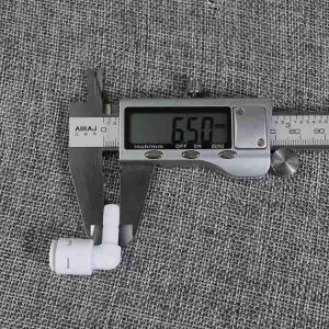 Plastic Elbow Water Filter Fittings L Pipe Quick Connector 1/4" Thread Tube