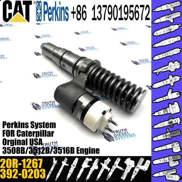 Hot sale fuel common rail injector 392-0203 3920203 20R-1267 for Caterpillar Engine 994D