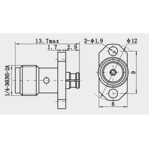 30GHz SMA to SMP RF Coaxial Adapter