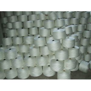 Green Blue Red White Spun Polyester Thread , 20s Polyester Yarn