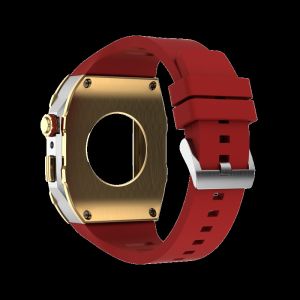 44/45mm Apple Watch Carbon Fiber Silver Titanium Case