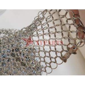 China Round Type Weld Stainless Steel Ring Mesh Curtain for Animal Protection Fence on sale