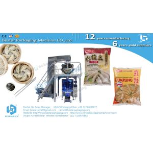 How to pack frozen dumplings 500g pouch BSTV-450AZ
