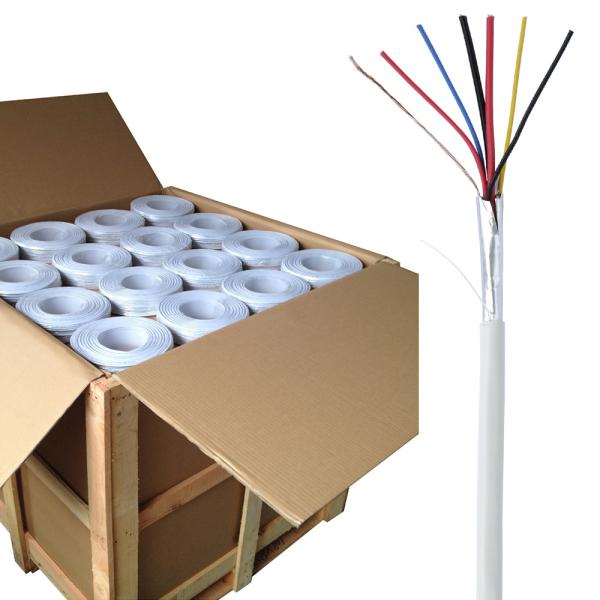 Quality Stable TCCA Stranded 2x0.22mm2 2x0.5mm2 Composite CPR Eca Alarm Cable with PVC Jacket wholesale