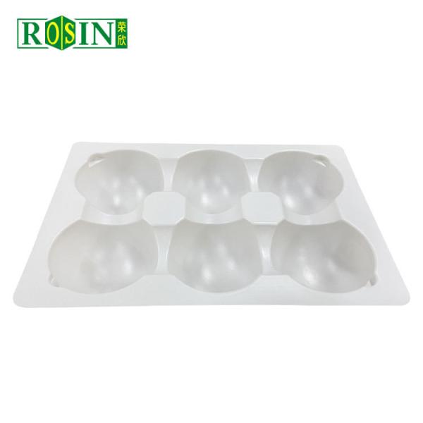 Quality Customized Plastic Bakery Boxes 6 Cells Round PP 0.6mm Thickness For White Mochi wholesale